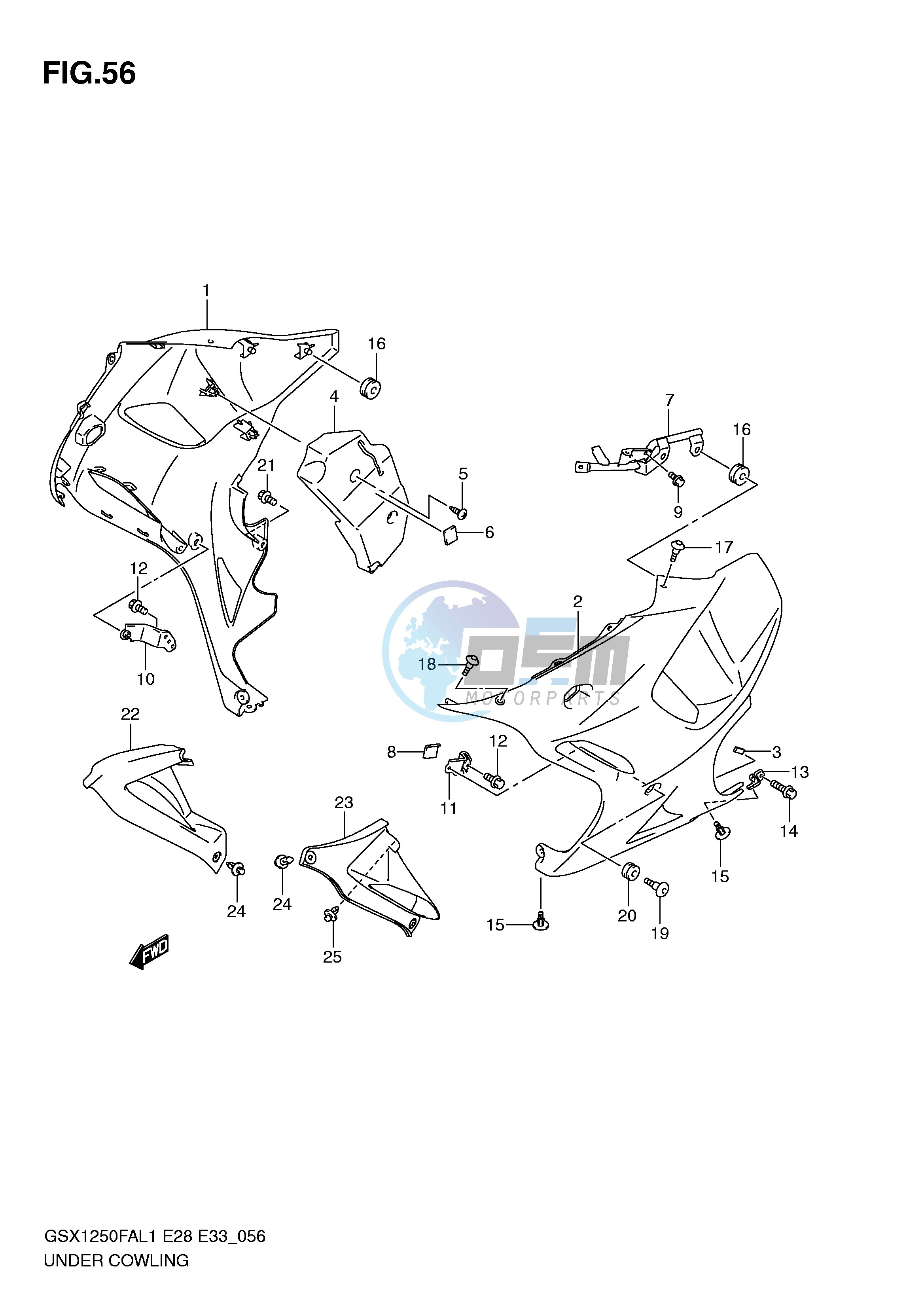 UNDER COWLING (GSX1250FAL1 E33)