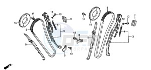 VT750CD3 drawing CAM CHAIN/TENSIONER