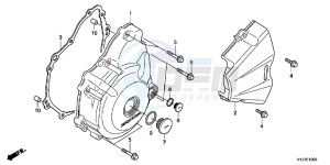 CBR250RB drawing LEFT CRANKCASE COVER