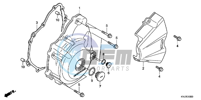 LEFT CRANKCASE COVER