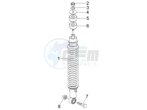 Stalker 50 drawing Rear suspension - Shock absorbers