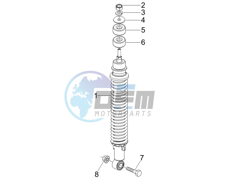 Rear suspension - Shock absorbers