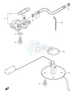 VL800 (E2) VOLUSIA drawing FUEL COCK (MODEL K1 K2 K3 K4)