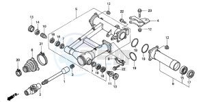 TRX350TM RANCHER drawing SWINGARM