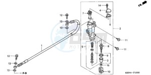 CRF250R9 Australia - (U) drawing RR. BRAKE MASTER CYLINDER