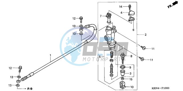 RR. BRAKE MASTER CYLINDER