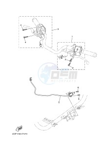 GPD125A GPD125-A NMAX125 (2DS1 2DS5) drawing HANDLE SWITCH & LEVER