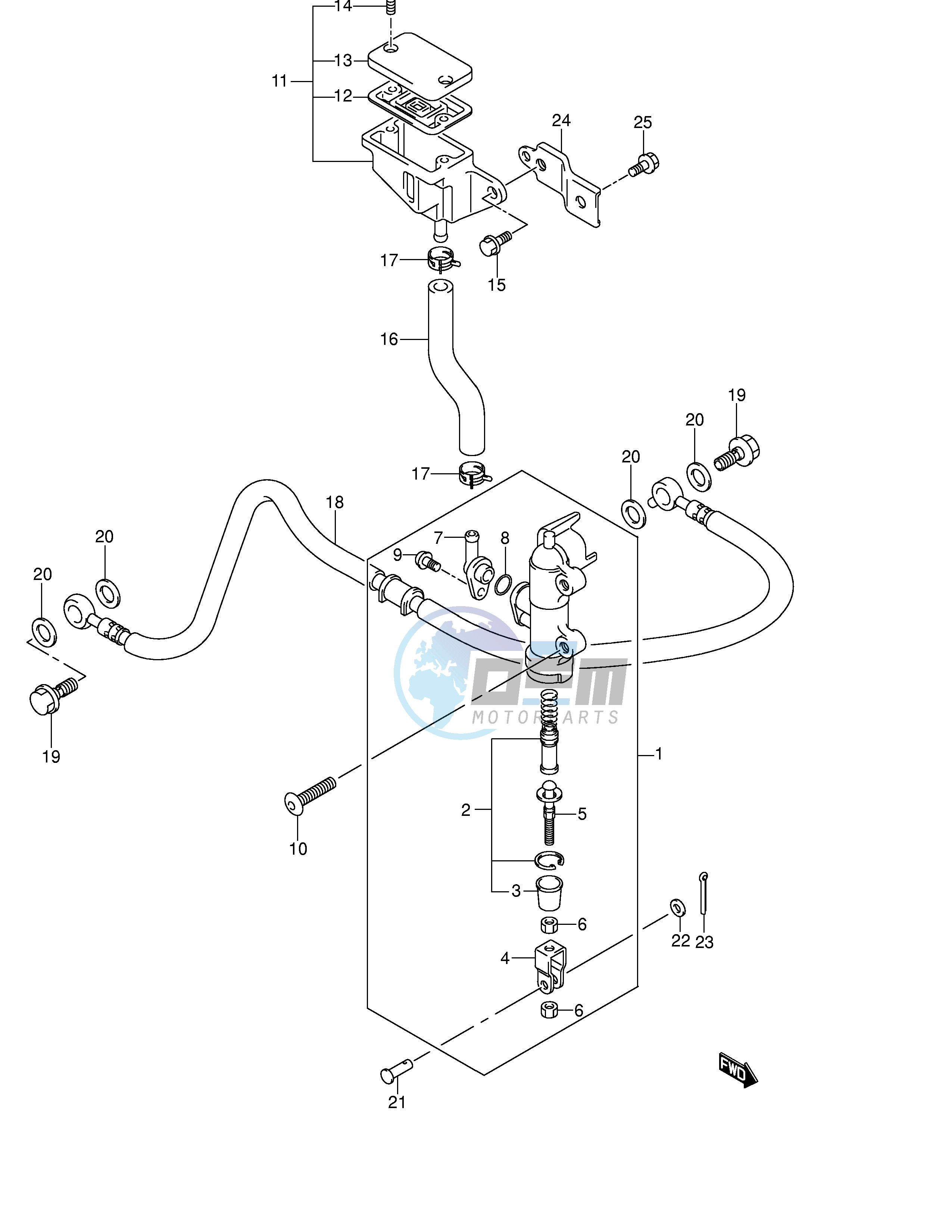 REAR MASTER CYLINDER