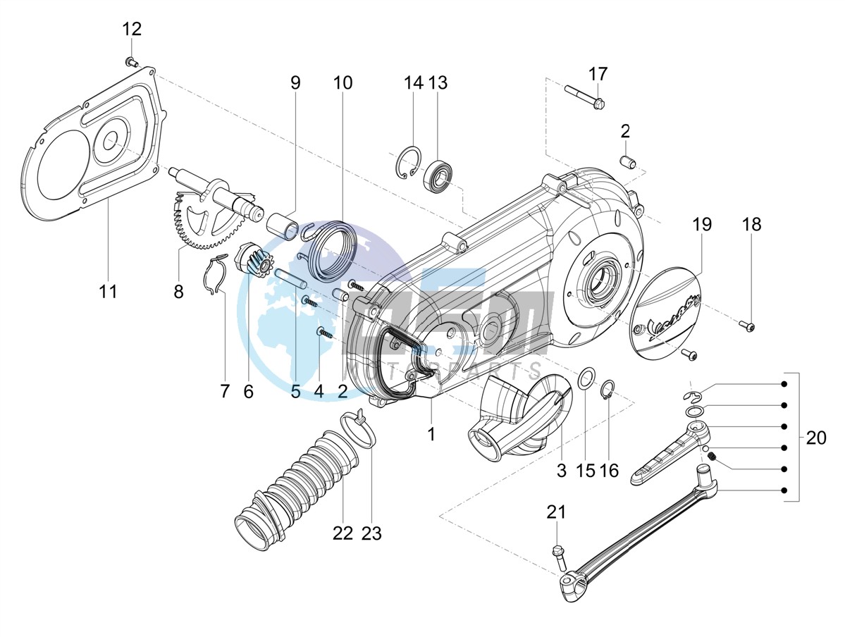 Crankcase cover - Crankcase cooling