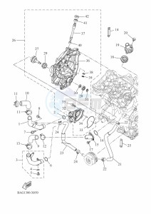 XTZ690D TENERE 700 WORLD RAID (BAG1) drawing WATER PUMP