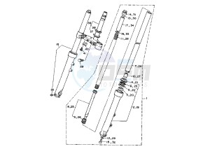 XV VIRAGO 125 drawing FRONT FORK