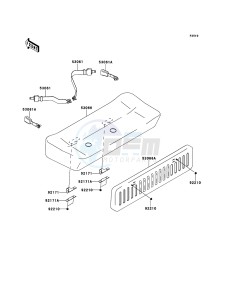 MULE_610_4X4 KAF400ABF EU drawing Seat