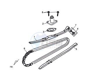 SYMPLY 150 drawing CHAIN / CHAIN TENSIONER / CHAIN GUIDE