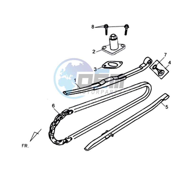 CHAIN / CHAIN TENSIONER / CHAIN GUIDE