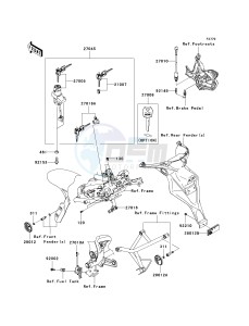 KLE 650 A [VERSYS] (9F-9F) A8F drawing IGNITION SWITCH