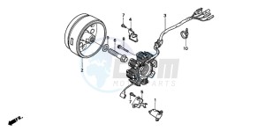 XR250R drawing GENERATOR