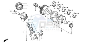 CBR600F drawing CRANKSHAFT/PISTON