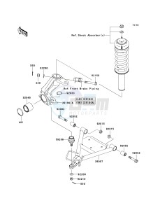 KAF 400 B [MULE 600] (B1) B1 drawing SUSPENSION