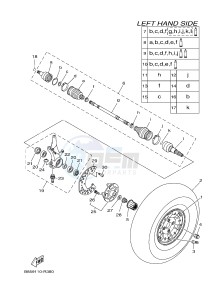 YXM700E YXM70VPHJ VIKING EPS HUNTER (B5FA) drawing FRONT WHEEL