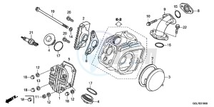 CRF50FE CRF50F Europe Direct - (ED) drawing CYLINDER HEAD COVER