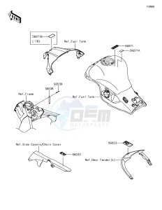 NINJA ZX-10R ZX1000SJFA XX (EU ME A(FRICA) drawing Labels