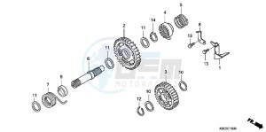 CRF250XC drawing KICK STARTER SPINDLE