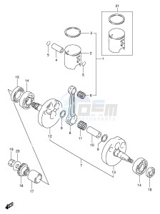 RM80 (E24) drawing CRANKSHAFT