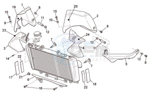 RSV 1000 Tuono drawing Front body - Fairings I