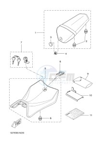 YZF-R125 R125 (5D7K 5D7K 5D7K) drawing SEAT