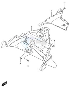 AN650 BURGMAN drawing REAR FENDER