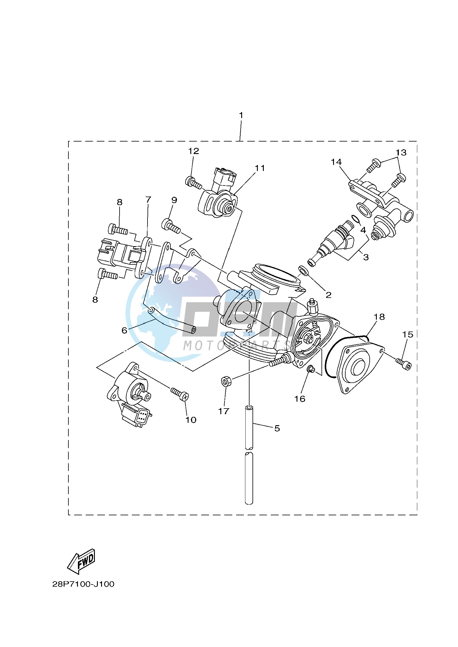 THROTTLE BODY ASSY 1