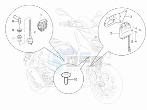 SR Motard 125 4t e3 drawing Voltage Regulators - Electronic Control Units (ecu) - H.T. Coil