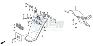 PK50 drawing REAR FENDER