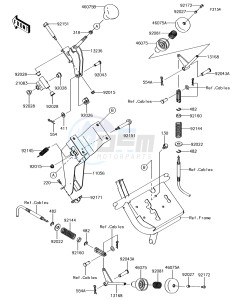 MULE SX 4x4 KAF400HJF EU drawing Shift Lever(s)