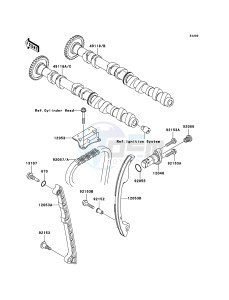 JET SKI STX-15F JT1500A6F FR drawing Camshaft(s)/Tensioner