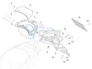 LIBERTY 50 IGET 4T 3V E4-2020 (APAC) drawing Rear cover - Splash guard