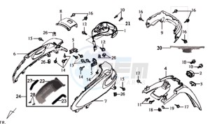 JOYRIDE 125 drawing COWLING