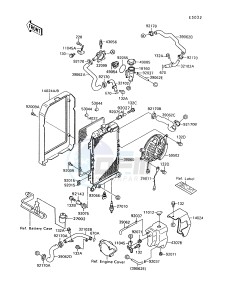 VN 1500 A [VULCAN 88] (A6-A9) [VULCAN 88] drawing RADIATOR