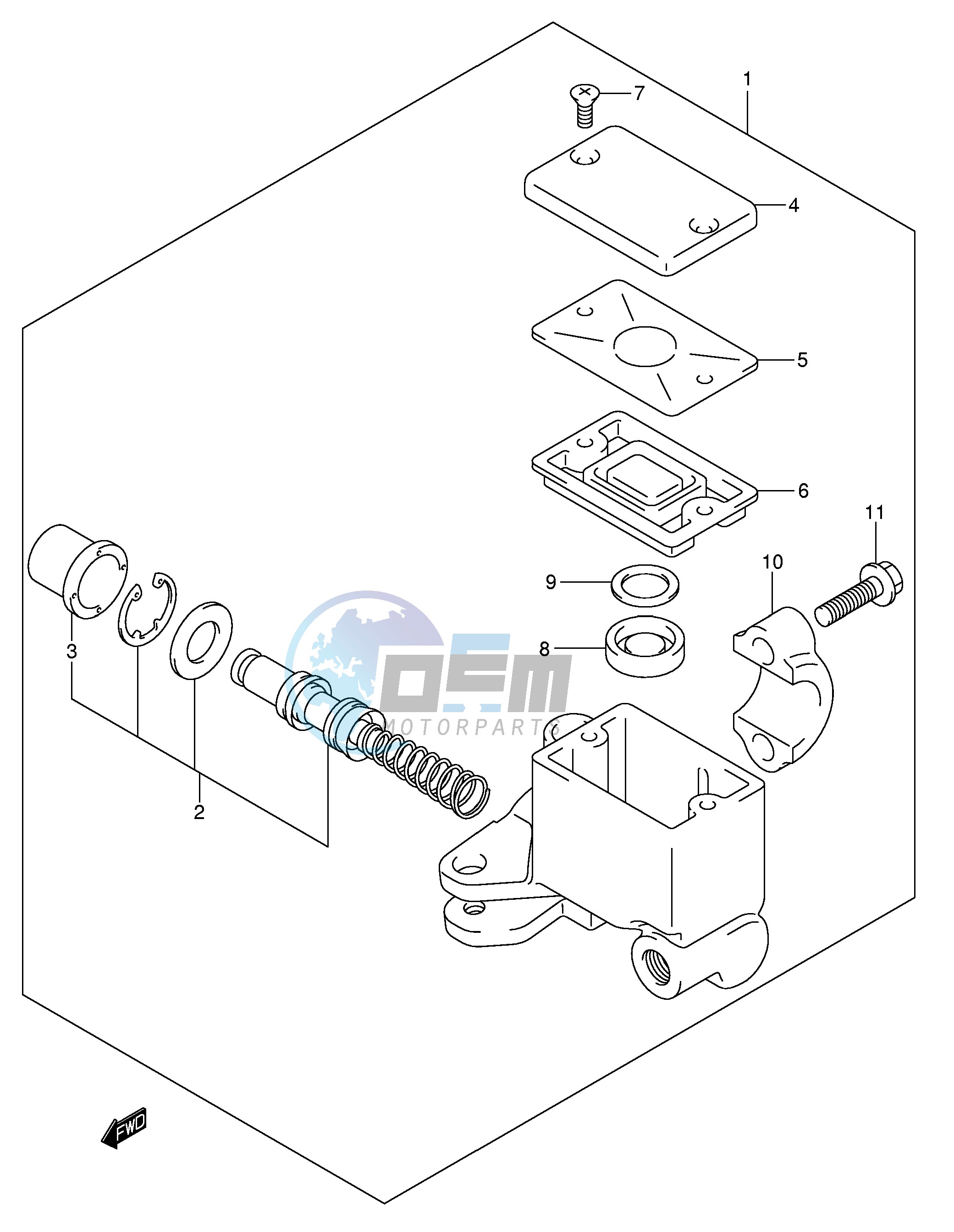 FRONT MASTER CYLINDER (E2,E19,E24,E71)