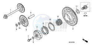 CBF1000T9 UK - (E / ABS MKH) drawing STARTING CLUTCH