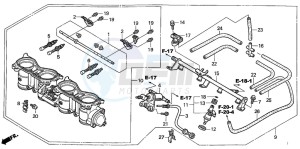 CBR1000RR drawing THROTTLE BODY