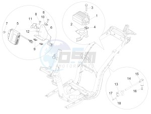 Liberty 125 4T PTT E3 (E) (EMEA) drawing Voltage Regulators - Electronic Control Units (ecu) - H.T. Coil