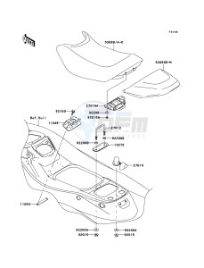 JET SKI STX-15F JT1500A6F FR drawing Seat