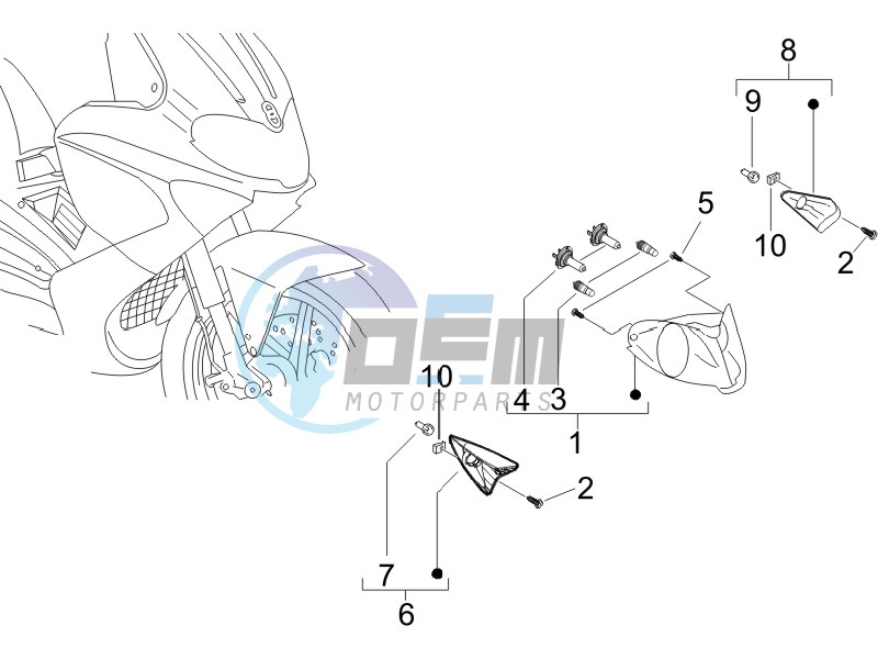 Head lamp - Turn signal lamps