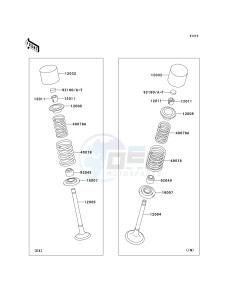 KLX 300 A [KLX300R] (A6F-A7A) A7F drawing VALVE-- S- -