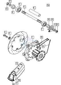 REVIVAL_25-45kmh_K1-K5 50 K1-K5 drawing Front wheel