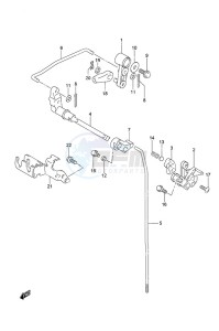 DF 9.9B drawing Clutch Rod Remote Control