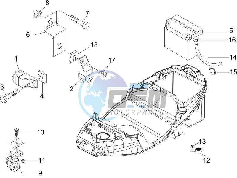 Remote control switches - Battery - Horn