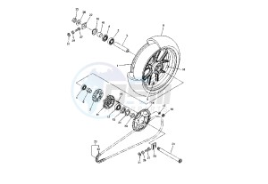 YZF-R1S 1000 drawing REAR WHEEL