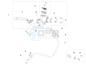 RS4 125 4T drawing Front master brake cilinder